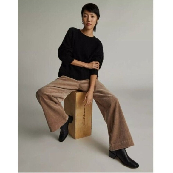 Everlane Sweaters - EVERLANE Womens The Cashmere Classic Crew Sweater Size XS Black Long Sleeve